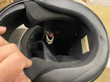Fulmer Black Full Face Motorcycle Helmet ff Clear Visor and Top Vent XS