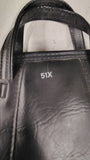 Vintage Bucheimer 51X Black Leather Pistol Case Handgun Rug Padded Handle