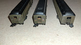 Lot of 3 Vintage N Scale Santa Fe Passenger Cars Atlas Bachmann Pullman Combine