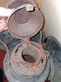 Vintage Handlan 3-Way Railroad Switch Lamp Body Lenses Visors Parts Salvage