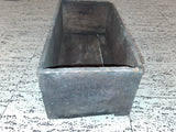 Vtg Wood Finger Joint Box Handcrafted Country Decorative Box Bin Rustic Antique