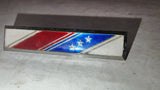Vintage GM Chevrolet Stars and Stripes Vitrolux Metal Bar Emblem Badge 9728850