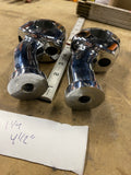 Custom 1 1/4 Pullback Handlebar Risers Chrome Harley Honda 5" La Choppers Blind