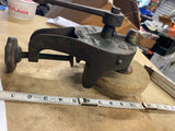 vtg Keystone Iron City hand-crank bench grinder Pittsburgh Pa Tools Collectible!