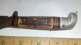 Vintage Western USA H40 Curved Skinner Knife Heavy Rust Patina Restoration Proje