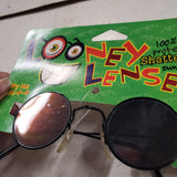 Vintage Looney Lenses Hologram 3d Skull Sunglasses Spooky Funny Gift Round