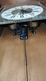Vintage Hamilton 31 Day Pendulum Wall/Shelf Clock Wood Case w/ Key
