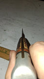 Vintage Western USA H40 Curved Skinner Knife Heavy Rust Patina Restoration Proje