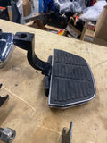Harley OEM Rear Floorboards Heritage Softail Passenger Boards Chrome covers Flip