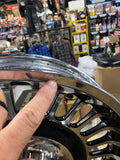 Harley OEM 28-Spoke Touring Wheels Set Chrome Black 2009^ FLH Glide Limited 16-