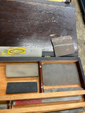 Vintage Sharpening Stone Set Case Norton Washita Arkansas Stones Knife Jeweler