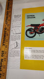Vintage NOS 1975 Honda CR125M Elsinore Book Cover Marty Smith Motocross