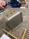Vintage POT-LUCK Mechanical Tin Lithograph Toy Slot Machine Antique