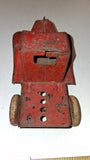 Vintage 1930s Wyandotte Pressed Steel Semi Moving Van Truck Wood Wheels Original