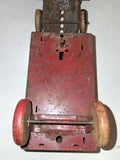 Vintage 1930s Wyandotte Pressed Steel Semi Moving Van Truck Wood Wheels Original