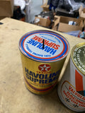 Vintage Texaco Havoline Supreme SAE 10W-40 Motor Oil 1 qt Paper Can coin bank