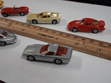 Vtg 1:87 HO Scale Corvette Mercedes Ferrari Porsche Model Train Car Lot Monogram