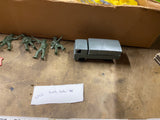 Vintage Ideal Battle Action Combat Set Toy Army Men Trucks Soldiers Playset Box