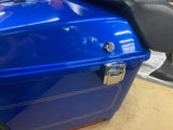 Harley Tour Pak Rich Sunglo Blue Ultra Classic Glide FLH W passenger Pad OEM Nic