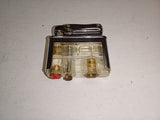 Vtg 1950s Ibelo Monopol Automatic Pocket Lighter Faux Leather Wrap West Germany