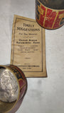 Vintage 1912 United States Automobile Tire Repair Kit Can Tube Patches Antique
