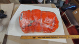 Vintage Woolrich Blaze Orange Down Hunting Jacket Parka Hood Med & Fleese Hood