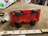 Vintage Toy Fire Trucks Lot of 2 Diecast Ladder Pumper Red White Tootsie Japan