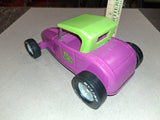 Vtg 1960s Nylint Ford Roadster Jalopy Hot Rod Pressed Steel Toy Car Purple Nice!