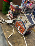 Lemax 1999 Millennium 2000 Celebration Town Hall Lighted Porcelain House Herald