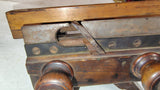 Antique Wooden Screw Arm Plow Plane Primitive Woodworking Tool Patina