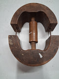 Antique Wooden Hat Stretcher Block Millinery Tool Vtg Derby Fedora Jack Block