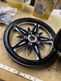 Black Mag Custom Wheel Harley Touring street road glide 5 spoke rotor pulley dna