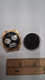 Vintage 1970s Litronix Gold Tone Red LED Digital Watch Head Untested 040489 USA