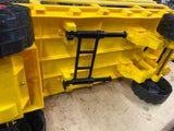 RARE 60's Vintage Remco Tuff Boy 6 Way Motorized Toy Truck Yellow Semi Trailer