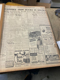 Johnstown Democrat 1938 Advertising hardcover archival library newspaper bound