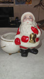 Vintage Christmas Santa Claus Planters & Pencil Figurine Lot