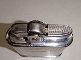 Vtg 1950s Ronson Whirlwind Automatic Pocket Lighter Chrome Engraved Made USA