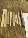 Vintage Sharpening Stones Files Sanding sticks Watchmaker Craftsman Tools Lot
