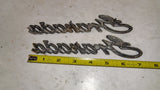 1975-1980 Ford Granada Script Fender Emblem Pair OEM Badges D5DB-16B114-AA