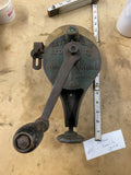 vtg Keystone Iron City hand-crank bench grinder Pittsburgh Pa Tools Collectible!