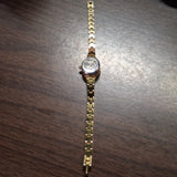 Waltham 324 Ladies Diamond Quartz Dress Watch Ribbon Motif Case Seiko PC11