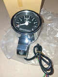 Baron Custom Bullet Billet Tachometer Clamp On Harley Softail Chrome/Black FXR