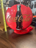 Vintage 1997 Coca-Cola Lighted 12" Round Red Button Telephone Collector's Item