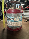 Vintage Reeves 1-gallon galvanized utility fuel can
