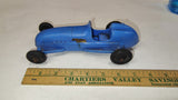 1960s Processed Plastic Co Blue Indy Race Car Toy No 7 Aurora ILL USA