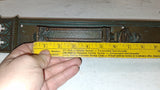 Ornate Victorian Gothic Metal Door plate Escutcheon Swing Draft Cover Handle Vtg