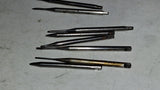 Vintage Starrett No 555 Swivel Top Precision Driver Tool & 11 Bits / Blades Lot