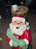 Vintage 1950s Mackie Newton ceramic Santa sculpture