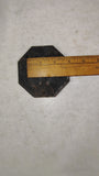 70-80 MG MGB Midget Trunk Grill Badge Emblem Octagon Silver Black 3.5" OEM