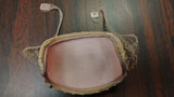 Vintage 1950s Half Hat Juliet Cap Sequin Beaded Veil Cocktail Bridal Peach